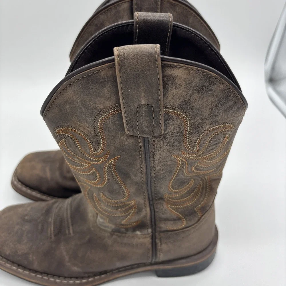 Smoky Mountain Youth Leather Cowboy Boots SZ 1.5